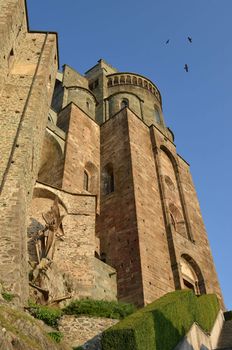 Sacra di San Michele, St. Michael Abbey, Italy. Outer walls