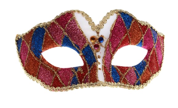 Venetian mask isolated against a white background.