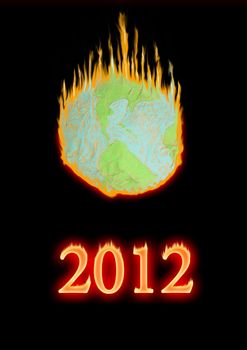 Fake globe in the fire 2012