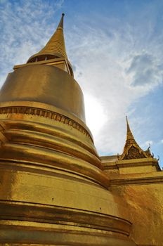 Golden Pagoda in Grand Palace, Thailand