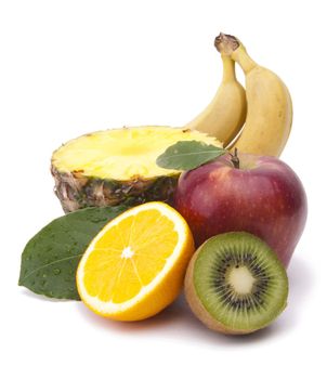 Fruits On White Background