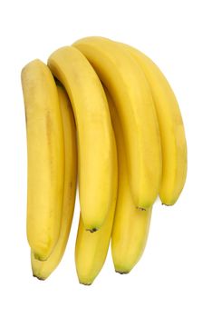 Group of banana isolated on white