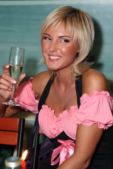 Woman in pink