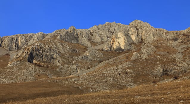 Early spring landscape in Trascau Mountains,Romania.