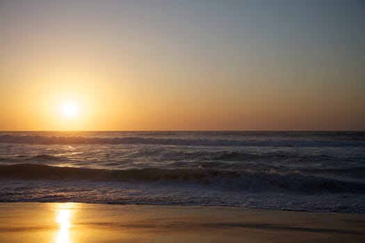 Sunset on the beach in Saint Louis - Senegal