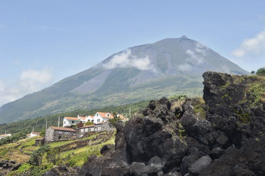 Pico volcano in Pico island, Azores, Portugal