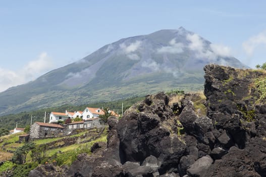 Pico volcano in Pico island, Azores, Portugal