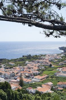 Small village of Ribeiras in Pico island, Azores