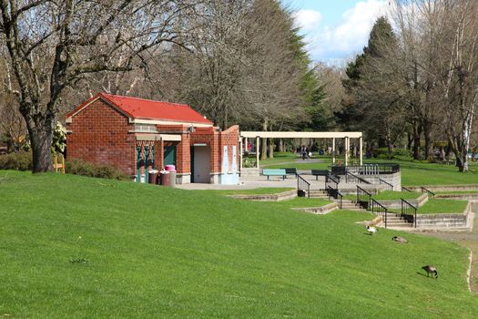 A service facility in a public park, Fairview OR.