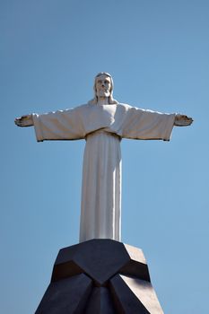 Jesus Christ statue in sky