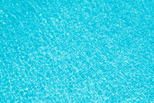 Clean blue water in pool