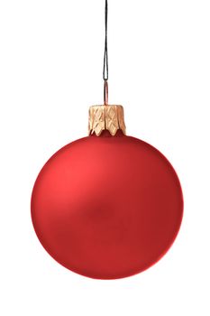 Christmas bauble isolated on white background