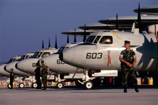 AWACS planes on air show