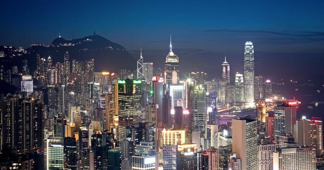 Hong Kong at night 