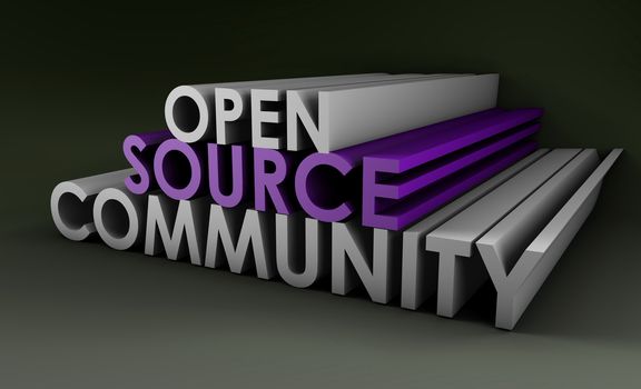 Open Source Community Concept in 3D Art