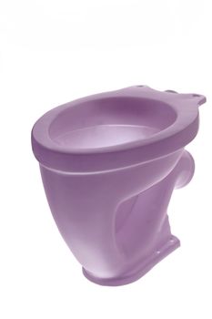 The toilet bowl, isolated on white background