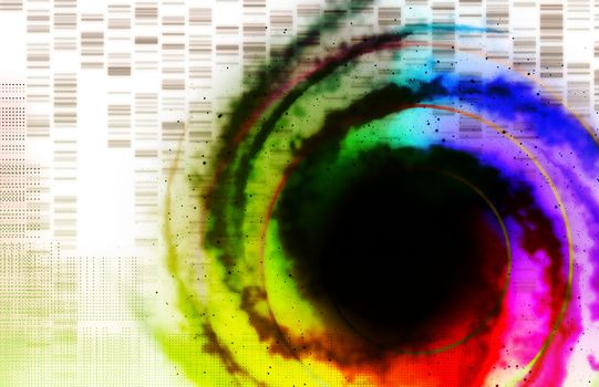 Science Technology Data as a Abstract Art