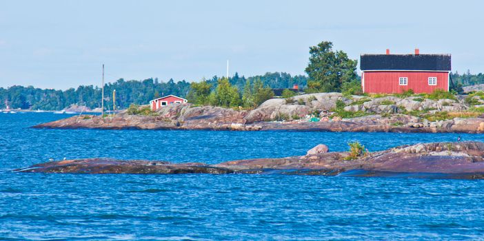 small skerries belonging to Helsinki in the baltic sea