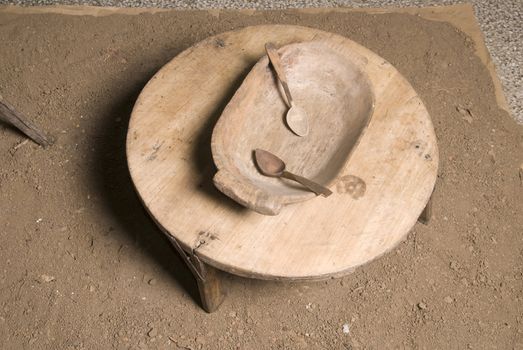 Wooden Dishes,in the ethno-ambient.