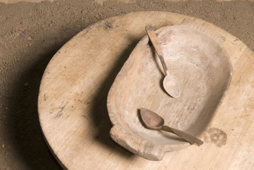 Wooden Dishes,in the ethno-ambient.