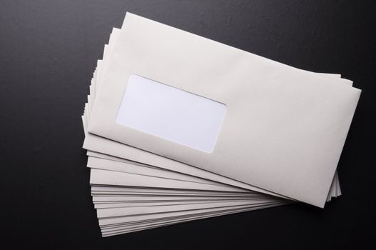 envelope and blank or empty copyspace for your text message
