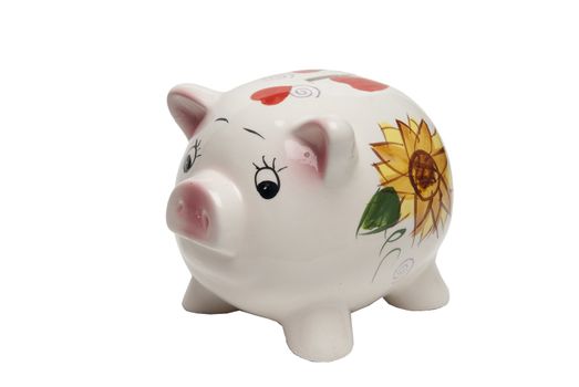 Piggy Bank with white background