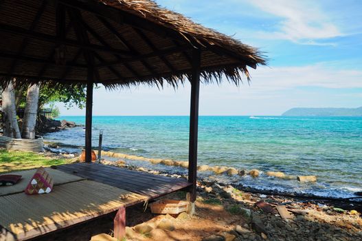 hut  for rest near the sea