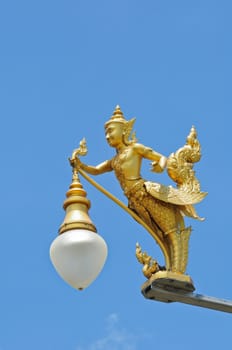 Street lamp in traditional Thai style
