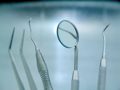 Close-up Dental Instruments