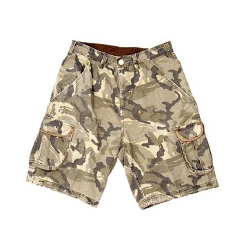 Shorts with military pattern isolated on white