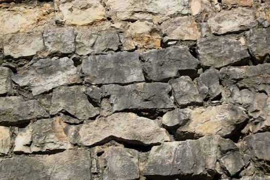 Close up of a grey irregular wall background texture