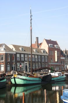 Historic boat in Delfshaven, Rotterdam