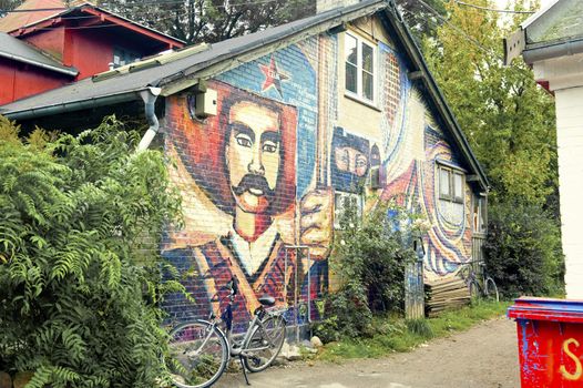 Christiania, also known as Freetown Christiania is a self-proclaimed autonomous neighbourhood of about 850 residents, covering 34 hectares  in the borough of Christianshavn in the Danish capital Copenhagen. 