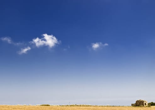 Beautiful Mediterranean countryside in Malta during late winter