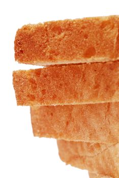 bread slices close up view