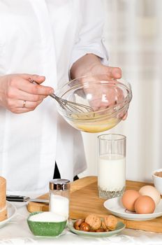 Preparation of food from eggs