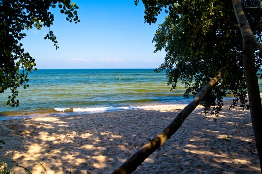 Beach at the coast of the Baltic sea Poland
