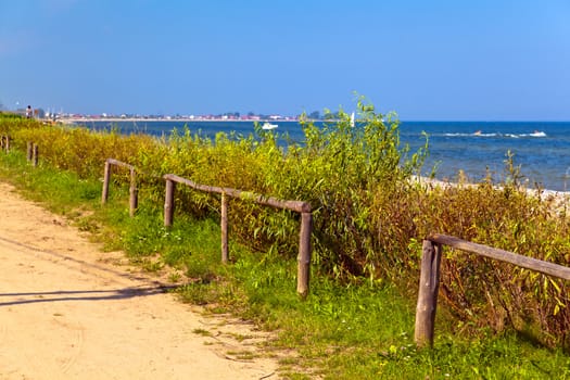 Beach at the coast of the Baltic sea Poland
