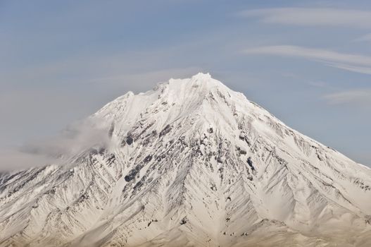 Big russian Volcano on Kamchatka in Russia