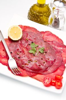 italian cold cuts called  Bresaola