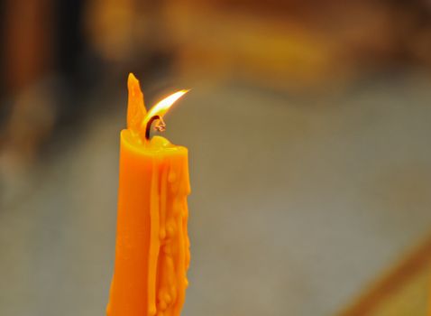 Candle with fire