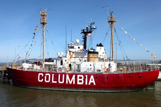 The Columbia a floating lightship museum, Astoria Oregon.