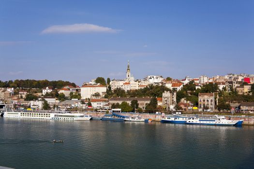 Belgrade, View from the river Sava, Serbia Europe