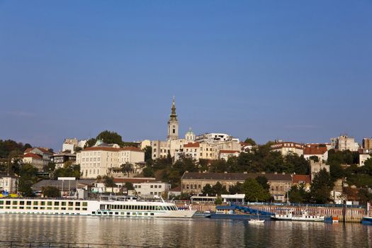 Belgrade, View from the river Sava, Serbia Europe