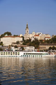 Belgrade, View from the river Sava, Serbia Europe