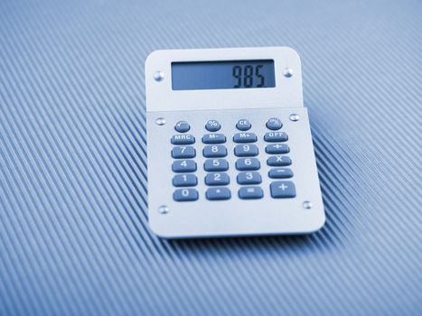Silver Calculator on office table