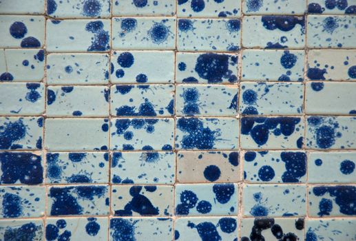 Tile texture background of bathroom or swimming pool tiles on wall