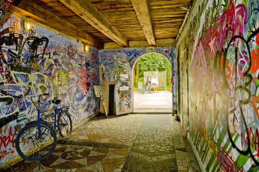 Christiania, also known as Freetown Christiania is a self-proclaimed autonomous neighbourhood of about 850 residents, covering 34 hectares  in the borough of Christianshavn in the Danish capital Copenhagen. 