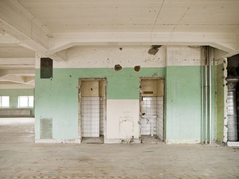 Interior of an empty warehouse