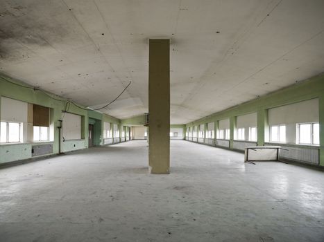 Interior of an empty warehouse